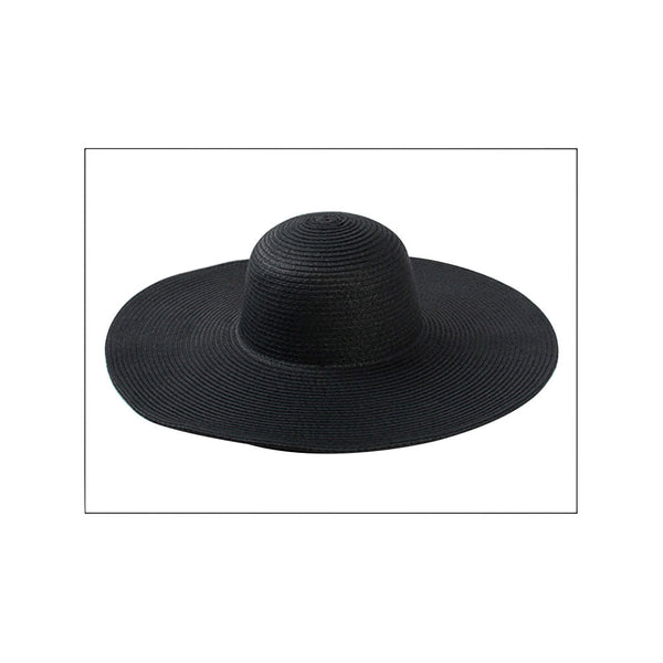 Solid Floppy Straw Sun Hat