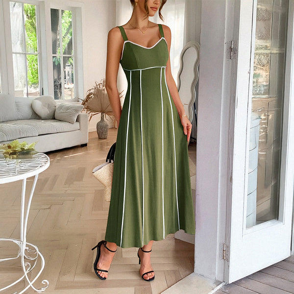 Leisure Vacation Style  Sling Dress